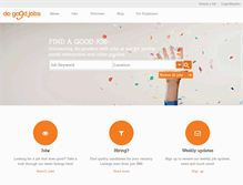 Tablet Screenshot of dogoodjobs.co.nz